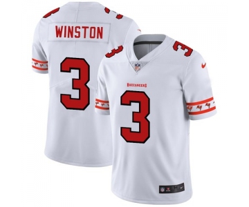 Men's Tampa Bay Buccaneers #3 Jameis Winston Nike White Team Logo Vapor Limited NFL Jersey