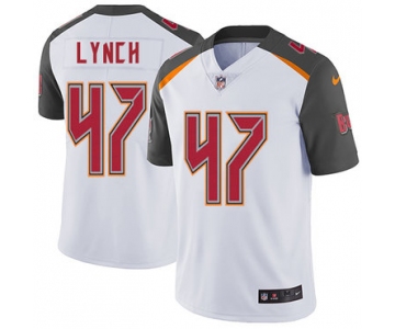 Nike Buccaneers #47 John Lynch White Men's Stitched NFL Vapor Untouchable Limited Jersey