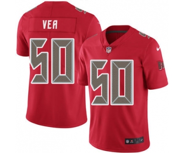 Nike Buccaneers #50 Vita Vea Red Men's Stitched NFL Limited Rush Jersey