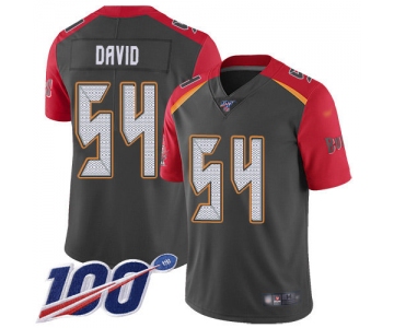 Nike Buccaneers #54 Lavonte David Gray Men's Stitched NFL Limited Inverted Legend 100th Season Jersey