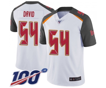 Nike Buccaneers #54 Lavonte David White Men's Stitched NFL 100th Season Vapor Limited Jersey