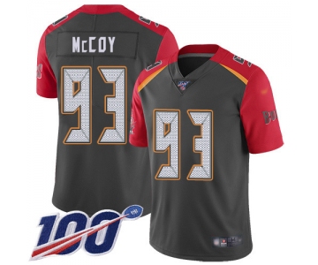 Nike Buccaneers #93 Gerald McCoy Gray Men's Stitched NFL Limited Inverted Legend 100th Season Jersey