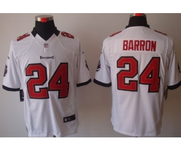 Nike Tampa Bay Buccaneers #24 Mark Barron White Limited Jersey