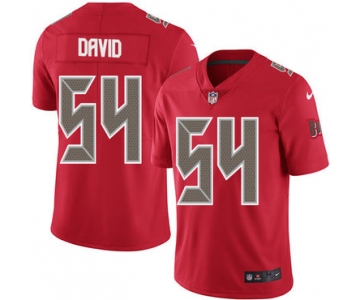 Nike Tampa Bay Buccaneers #54 Lavonte David Red Men's Stitched NFL Limited Rush Jersey