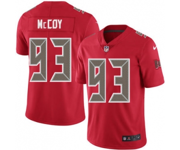 Nike Tampa Bay Buccaneers #93 Gerald McCoy Red Men's Stitched NFL Limited Rush Jersey