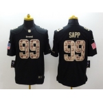 Nike Tampa Bay Buccaneers #99 Warren Sapp Salute to Service Black Limited Jersey