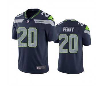 Men's Seattle Seahawks #20 Rashaad Penny Navy Vapor Untouchable Limited Stitched Jersey