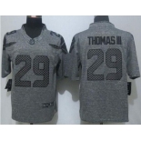 Men's Seattle Seahawks #29 Earl Thomas III Nike Gray Gridiron 2015 NFL Gray Limited Jersey