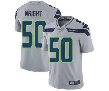 Men's Seattle Seahawks #50 K.J. Wright Grey Nike NFL Alternate Vapor Untouchable Limited Jersey