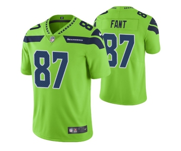 Men's Seattle Seahawks #87 Noah Fant Green Vapor Untouchable Limited Stitched Jersey