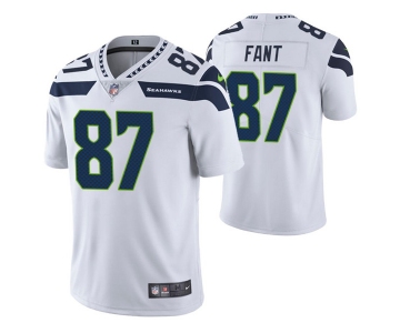 Men's Seattle Seahawks #87 Noah Fant White Vapor Untouchable Limited Stitched Jersey