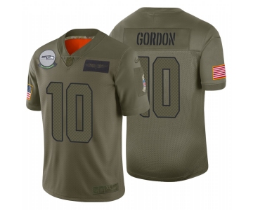 Nike Seahawks #10 Josh Gordon 2019 Salute To Service Camo Limited NFL Jersey