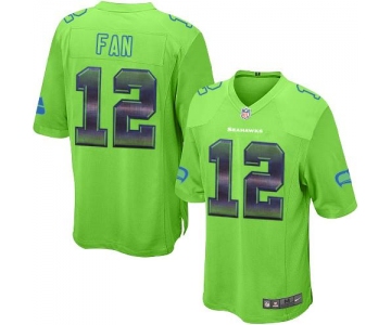 Nike Seahawks #12 Fan Green Alternate Men's Stitched NFL Limited Strobe Jersey