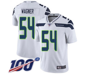 Nike Seahawks #54 Bobby Wagner White Men's Stitched NFL 100th Season Vapor Limited Jersey