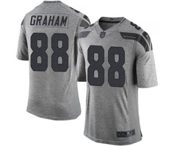 Nike Seahawks #88 Jimmy Graham Gray Men's Stitched NFL Limited Gridiron Gray Jersey