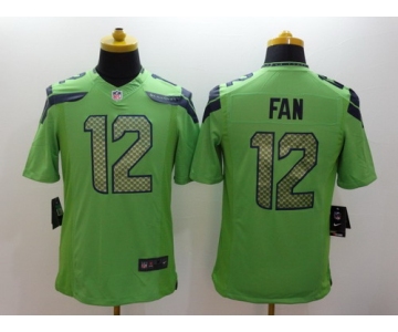 Nike Seattle Seahawks #12 Fan Green Limited Jersey