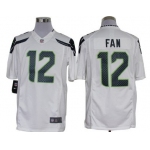 Nike Seattle Seahawks #12 Fan White Limited Jersey