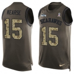 Nike Seattle Seahawks #15 Jermaine Kearse Green Men's Stitched NFL Limited Salute To Service Tank Top Jersey