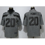 Nike Seattle Seahawks 20 Rashaad Penny Gray Gridiron Gray Vapor Untouchable Limited Jersey