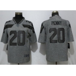 Nike Seattle Seahawks 20 Rashaad Penny Gray Gridiron Gray Vapor Untouchable Limited Jersey