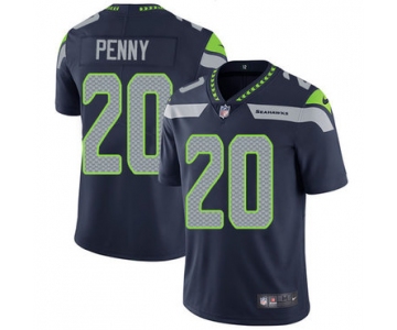 Nike Seattle Seahawks #20 Rashaad Penny Steel Blue Team Color Men's Stitched NFL Vapor Untouchable Limited Jersey