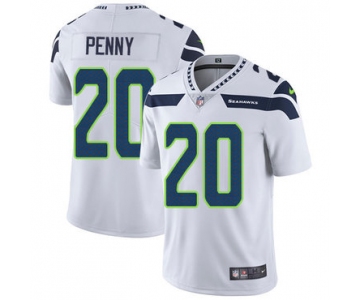 Nike Seattle Seahawks #20 Rashaad Penny White Men's Stitched NFL Vapor Untouchable Limited Jersey