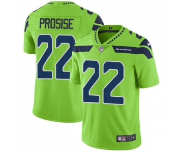 Nike Seattle Seahawks #22 C. J. Prosise Green Men's Stitched NFL Limited Rush Jersey