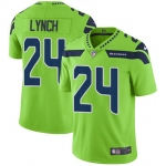 Nike Seattle Seahawks #24 Marshawn Lynch Green Men's Stitched NFL Limited Rush Jersey