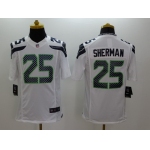 Nike Seattle Seahawks #25 Richard Sherman White Limited Jersey