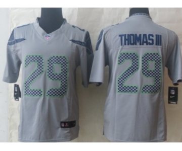 Nike Seattle Seahawks #29 Earl Thomas III Gray Limited Jersey