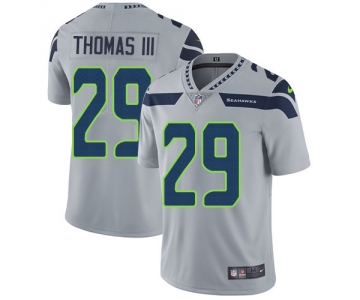 Nike Seattle Seahawks #29 Earl Thomas III Grey Alternate Men's Stitched NFL Vapor Untouchable Limited Jersey