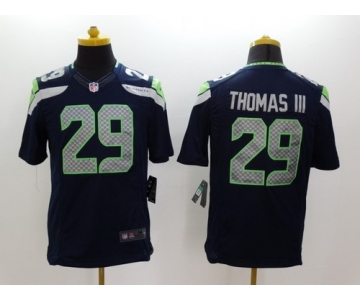 Nike Seattle Seahawks #29 Earl Thomas III Navy Blue Limited Jersey