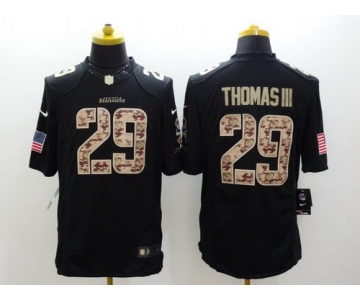 Nike Seattle Seahawks #29 Earl Thomas III Salute to Service Black Limited Jersey