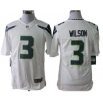 Nike Seattle Seahawks #3 Russell Wilson White Limited Jersey