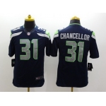 Nike Seattle Seahawks #31 Kam Chancellor Navy Blue Limited Jersey