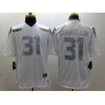 Nike Seattle Seahawks #31 Kam Chancellor Platinum White Limited Jersey