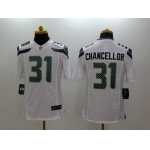 Nike Seattle Seahawks #31 Kam Chancellor White Limited Jersey