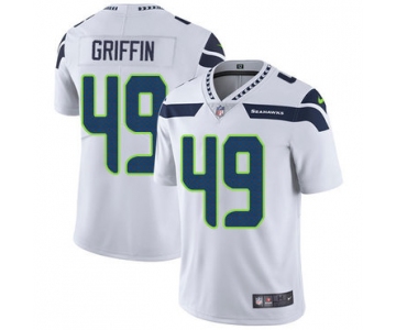 Nike Seattle Seahawks #49 Shaquem Griffin White Men's Stitched NFL Vapor Untouchable Limited Jersey