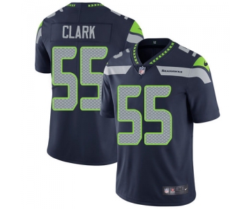 Nike Seattle Seahawks #55 Frank Clark Steel Blue Team Color Men's Stitched NFL Vapor Untouchable Limited Jersey