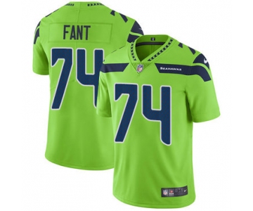 Nike Seattle Seahawks #74 George Fant Green Men's Stitched NFL Limited Rush Jersey