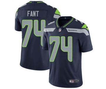 Nike Seattle Seahawks #74 George Fant Steel Blue Team Color Men's Stitched NFL Vapor Untouchable Limited Jersey