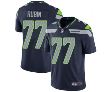 Nike Seattle Seahawks #77 Ahtyba Rubin Steel Blue Team Color Men's Stitched NFL Vapor Untouchable Limited Jersey