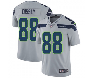 Nike Seattle Seahawks #88 Will Dissly Grey Alternate Men's Stitched NFL Vapor Untouchable Limited Jersey