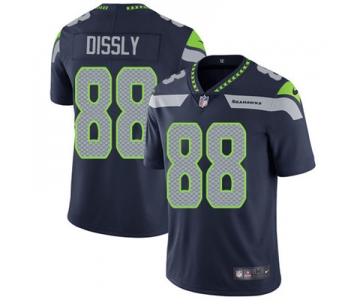 Nike Seattle Seahawks #88 Will Dissly Steel Blue Team Color Men's Stitched NFL Vapor Untouchable Limited Jersey