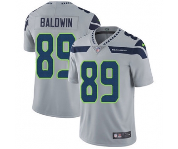Nike Seattle Seahawks #89 Doug Baldwin Grey Alternate Men's Stitched NFL Vapor Untouchable Limited Jersey