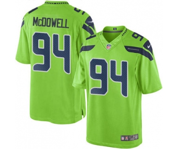 Nike Seattle Seahawks #94 Malik McDowell Green Men's Stitched NFL Limited Rush Jersey