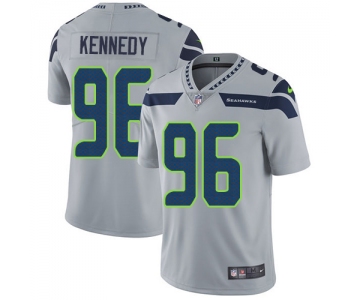 Nike Seattle Seahawks #96 Cortez Kennedy Grey Alternate Men's Stitched NFL Vapor Untouchable Limited Jersey