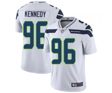 Nike Seattle Seahawks #96 Cortez Kennedy White Men's Stitched NFL Vapor Untouchable Limited Jersey