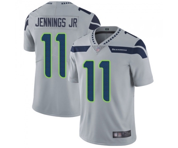 Seahawks #11 Gary Jennings Jr. Grey Alternate Men's Stitched Football Vapor Untouchable Limited Jersey