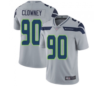 Seahawks #90 Jadeveon Clowney Grey Alternate Men's Stitched Football Vapor Untouchable Limited Jersey